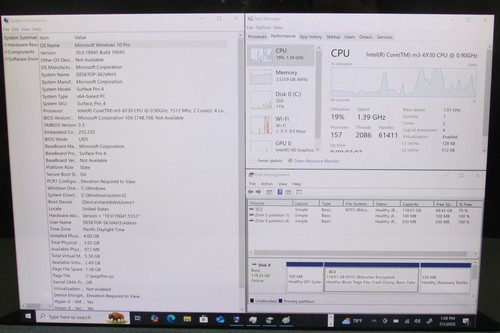 Microsoft Surface Pro 4 1724 m3-6y30 0.9GHz 4GB RAM 128GB 12" Win 10 Pro SPOTS - Picture 2 of 19