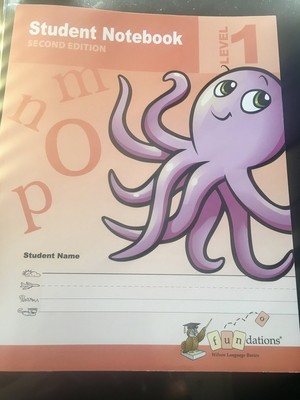 Fundations Student Notebook, Level 1, Second Edition