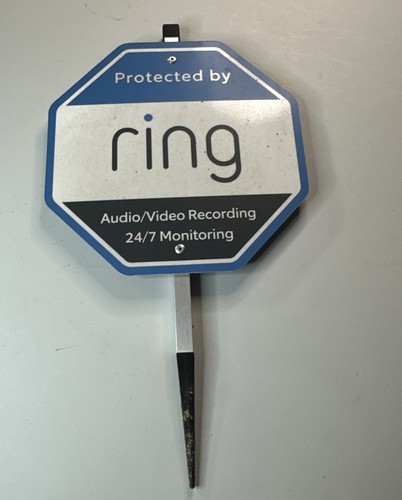 Ring Security Yard Sign Ultra- Reflective Sign With Satin Finish