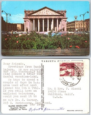 Teatro Degollado Guadalajara Mexico Postcard