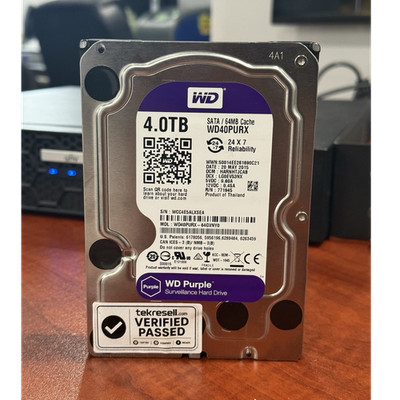 Western Digital WD Purple 4TB SATA 3.5'' HDD 64MB Cache 24x7 Reliability