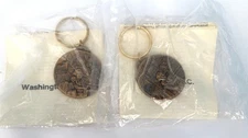 (2) Washington DC - Souvenir Keychain - 1995 - Johnstone Supply Mtg - Robertshaw