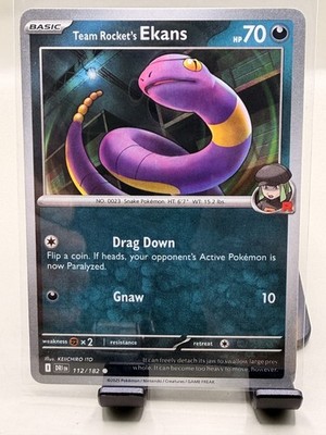 Pokémon TCG Team Rocket's Ekans 112/182 Common