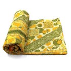 Vintage Quilt Indian Organic Cotton Bedspread Bohemian Bedding Blanket d