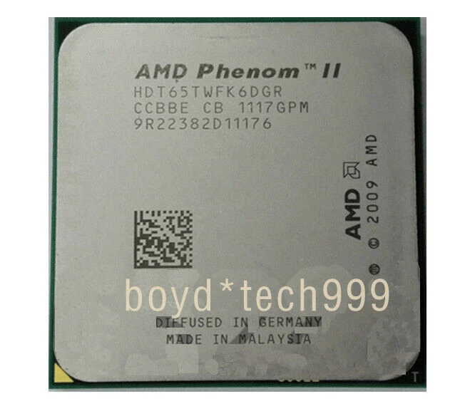 AMD Phenom II Socket AM3 X6-1035T X6-1045T X6-1055T X6-1065T AMD CPU Processor - Image 3 of 4