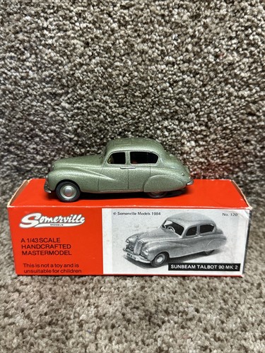 1:43 SOMERVILLE N. 120 SUNBEAM TALBOT 90 Mk 2 - METALLO BIANCO - COME NUOVO IMBALLATO