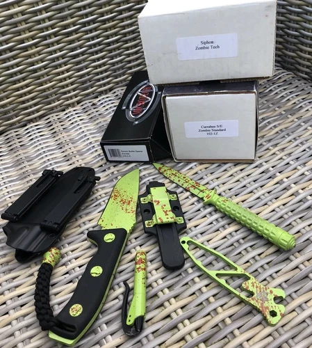 Microtech Zombie Knife Set Curahee Socom Bottle Opener Ado Fixed Blade Siphon