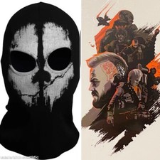 Adult Balaclava LOGAN GHOST FACE MASK SKI HOOD+ACTIVISION CALL OF DUTY DECAL