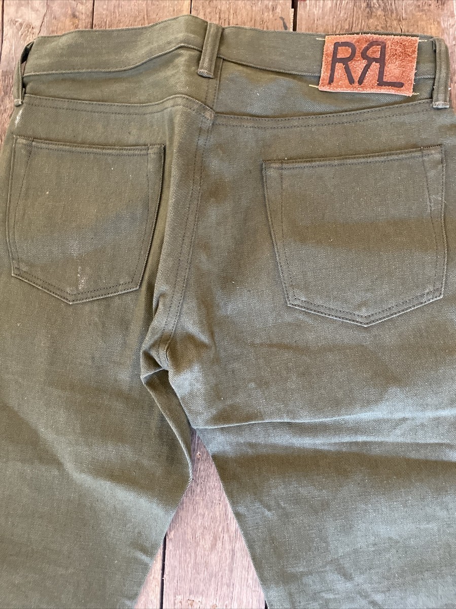 216 RRL Jeans Men's slim fit Japan woven selvedge denim Raw 216 RRL Jeans Men's slim fit Japan woven selvedge denim Raw