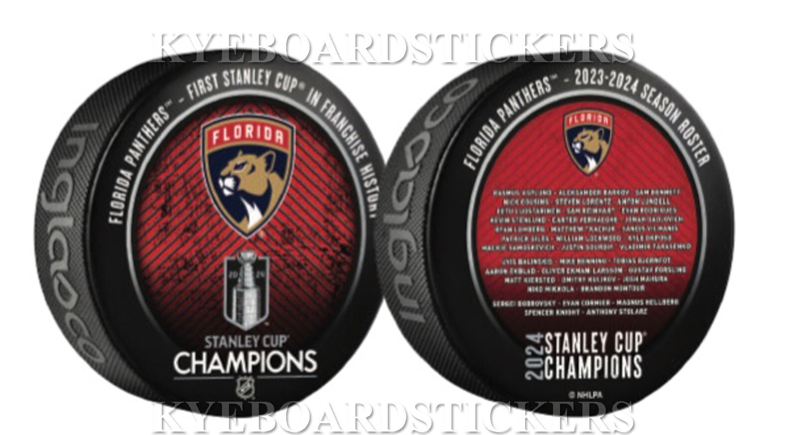 Florida Panthers 2024 NHL Stanley Cup Champions Roster Souvenir Hockey