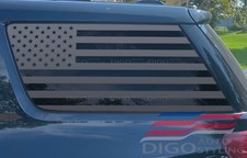 Fits 2017-2023 Gmc Acadia Quarter Window American Flag Precut Decal Sticker