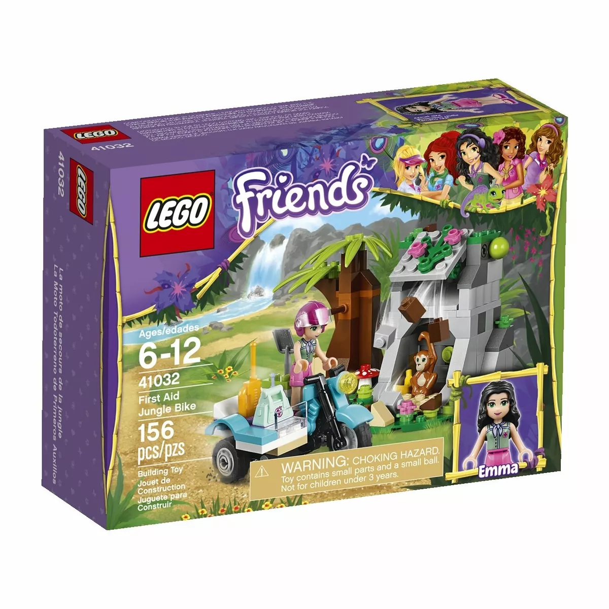 Lego Friends 41032 FIRST AID JUNGLE BIKE cave palm Emma monkey eBay