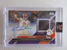 Topps Now Bowman U NIL NCAA Cade Klubnik GAME USED Football Relic Auto SSP 3/25