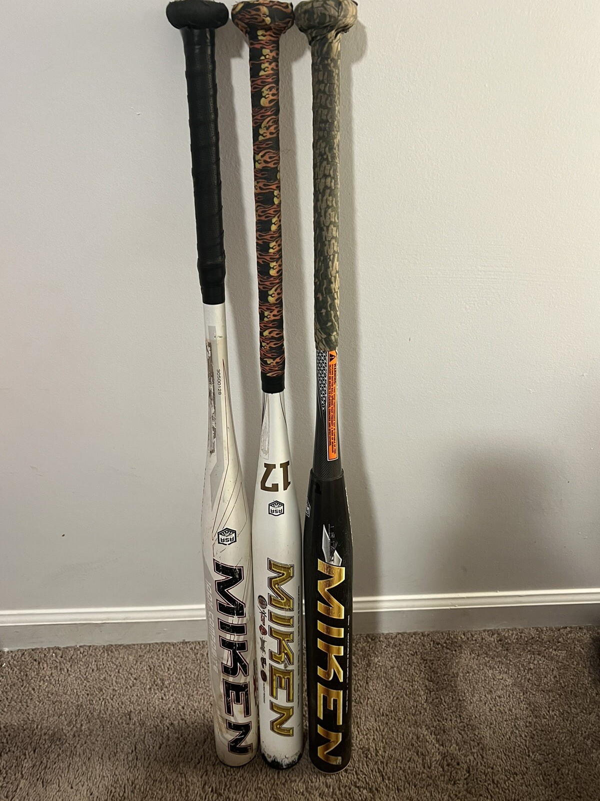 3 Miken Softball Bats eBay