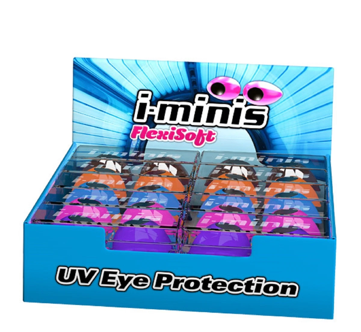i-minis x 1 Gafas de bronceado para tumbona Protección UV Ocular Rosa Azul Negro Púrpura Rojo