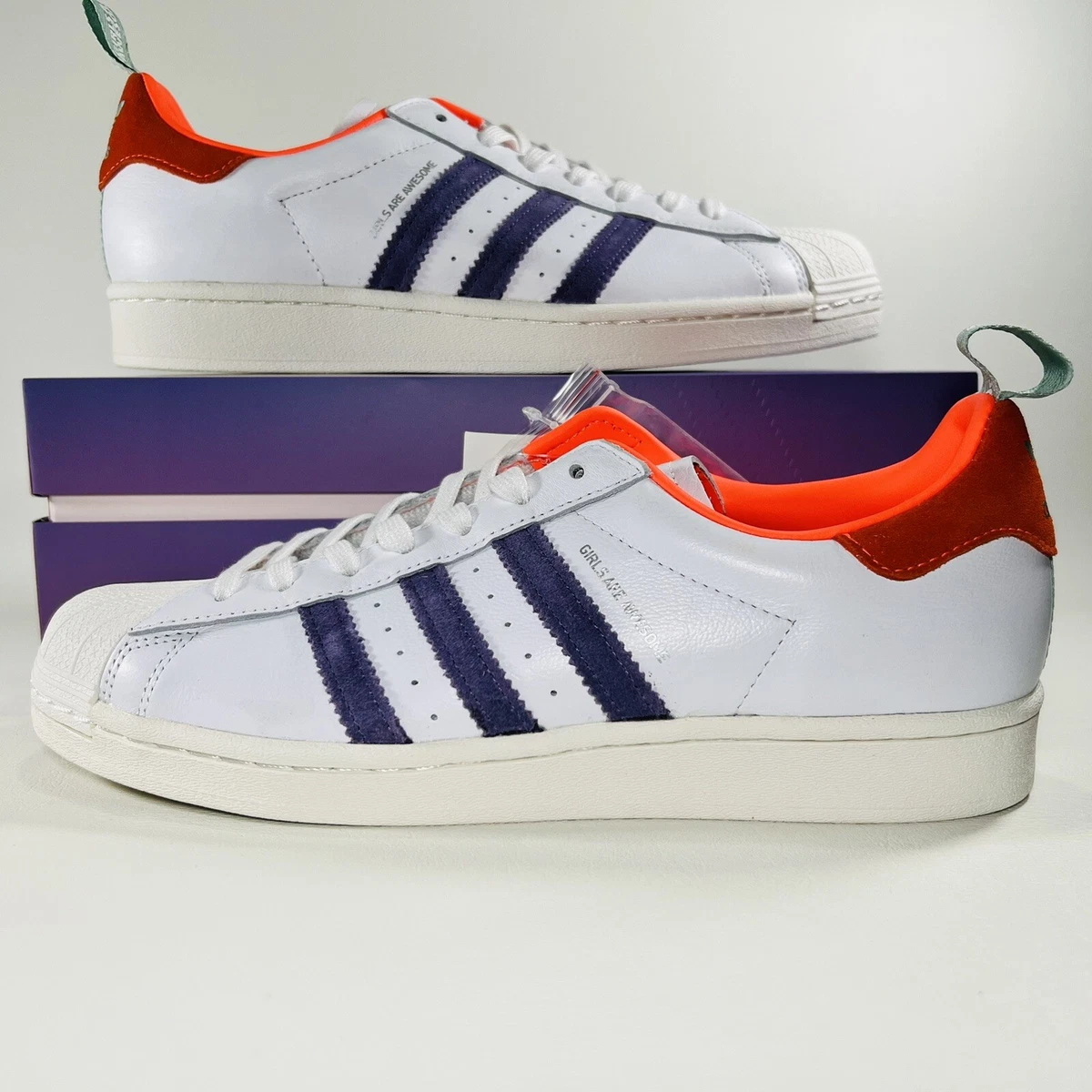 Adidas Superstar Girls Are Awesome Shoes Men s White Athletic