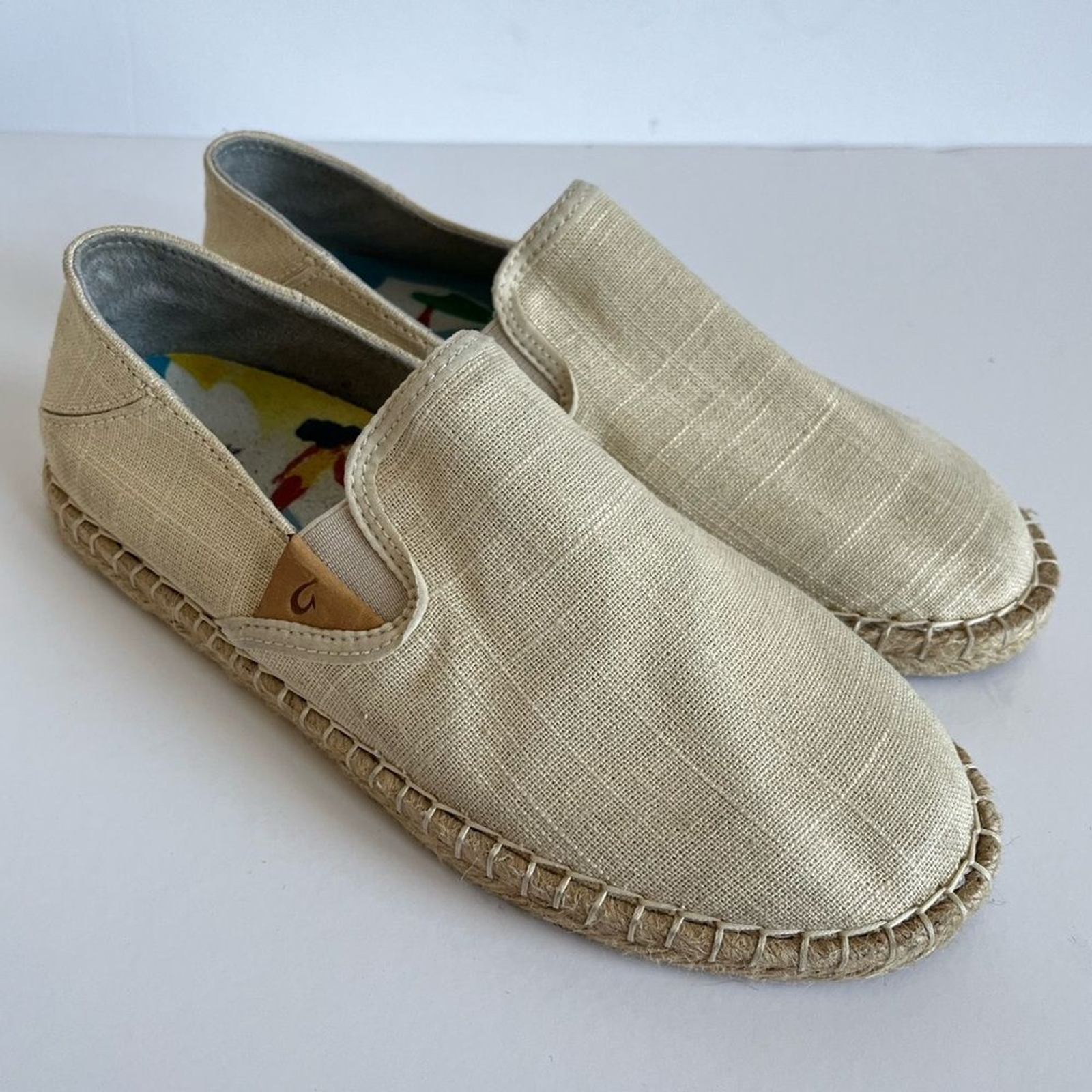 OLUKAI Kaula Pa'a Kapa Womens Slip-On Espadrilles Size 6.5