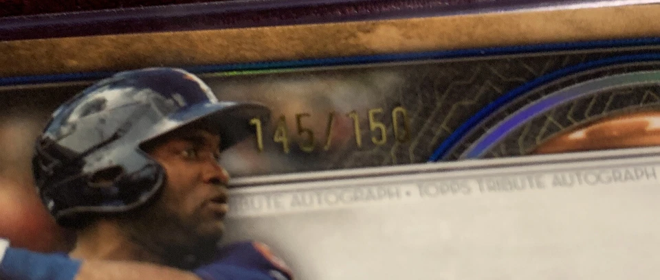 Yordan Alvarez 2020 Topps Tribute RC AUTO #d 145 / 150, Houston Astros Star - Image 2 of 3