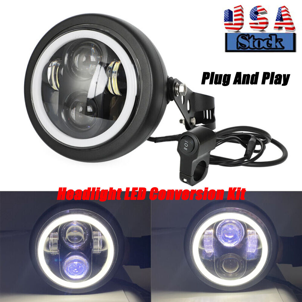 For Ebike Headlight LED Conversion Kit 12v~80v Plug And Play