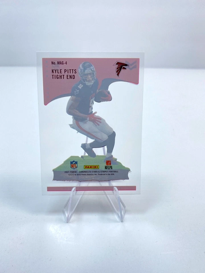 Kyle Pitts 2021 Panini Chronicles NFL Stars and Stripes Magnitude MAG-4 Rookie - Image 2 of 2