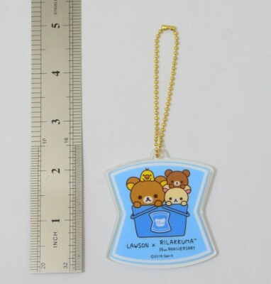 San-X * LAWSON Rilakkuma Korilakkuma Acrylic Keychain Japan B3153