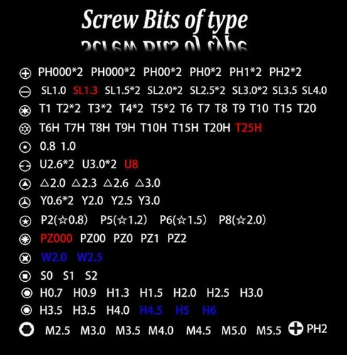 Magnetic Screwdriver Bit For iPhone Macbook Tool Kit Set Repair Watch 115PCS Box - Picture 7 of 16