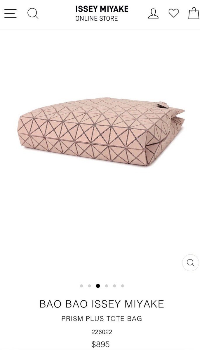 Bao Bao Issey Miyake Prism Plus Tote NWT Color: Pink Beige NEW
