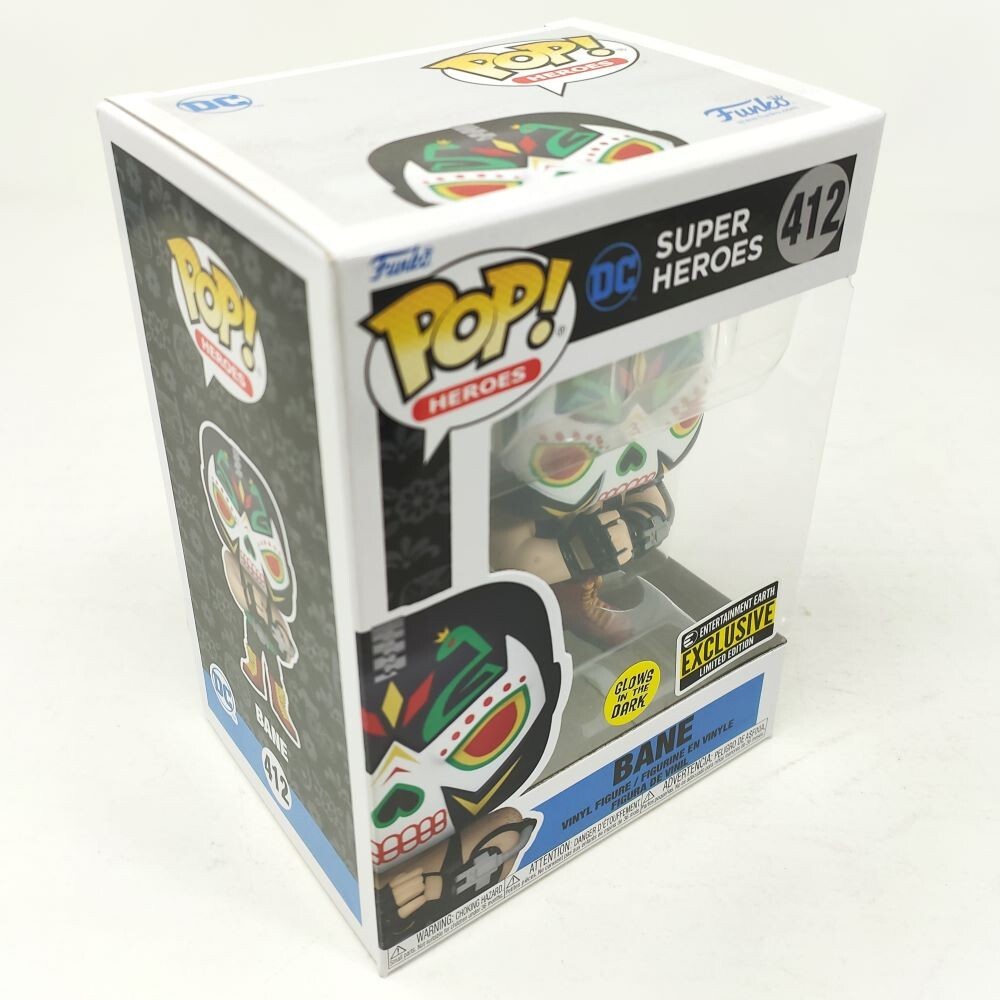 Sale Funko Pop! - Dc Super Heroes - Bane Figure (412) - Ee Exclusive - Gitd - New