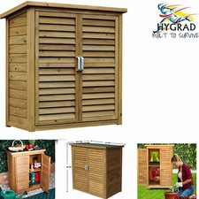 Large Portable Wooden Outdoor Garden Lawn Cabinet Shed Shelf Cupboard Storage