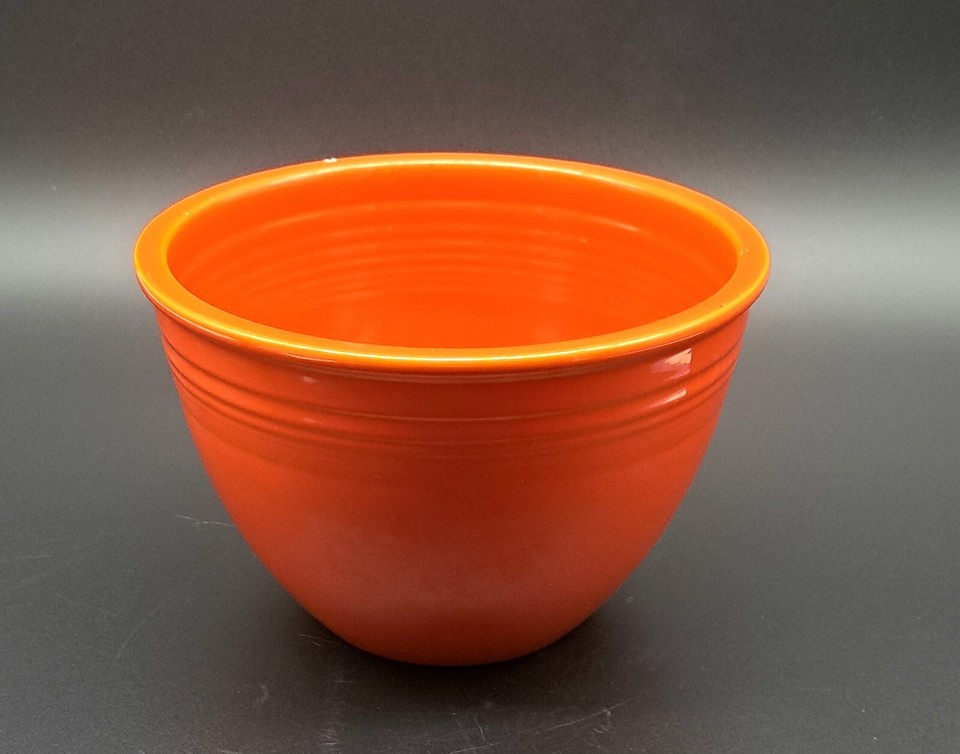 Vintage 1970 FiestaWare 5 Mixing Bowl "Radioactive Red" Uranium