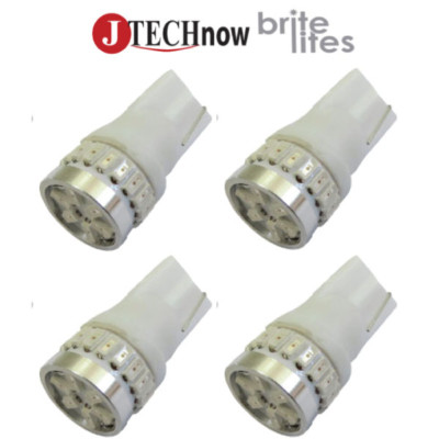 Jtech 4x T10 Red 24 SMD Extremely Bright 194 168 2825 W5W LED Car Lights Bulb