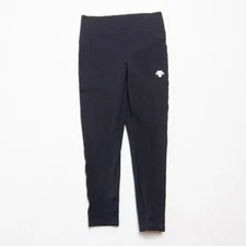 Descente Leggings Womens M Black Base Layer Activewear Pant