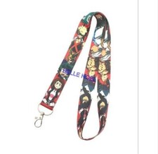 10pcs cartoon anime Lanyard For Bus subway ID Card KeyChain Holder gif