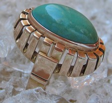Like ♛ Antik ringe in aus Gold Ring mit Chrysopras Edelstein massiv antique 4620