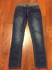 Girls Vigoss The Jagger Skinny Distressed Denim Jeans Gray Stretch Waist Size 8