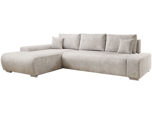 Sofa Vals, L-Form links, Ecke, modern, bequem, beige, 260 x 180 x 81 cm - A