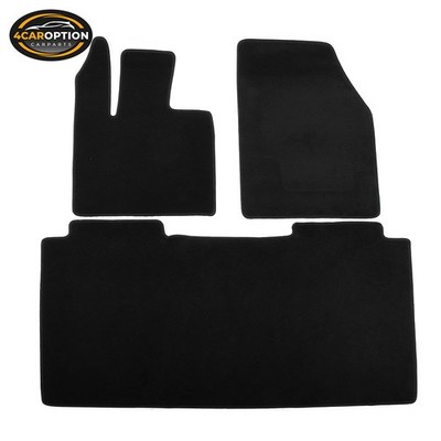 Floor Mats Fits 24-25 Tesla Cybertruck Anti-Slip First Second Row Carpets Black
