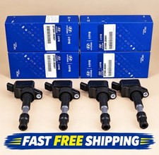 4PCS Genuine 27300-2E601 Ignition Coil UF816 For Hyundai Sonata Elantra Kona Kia