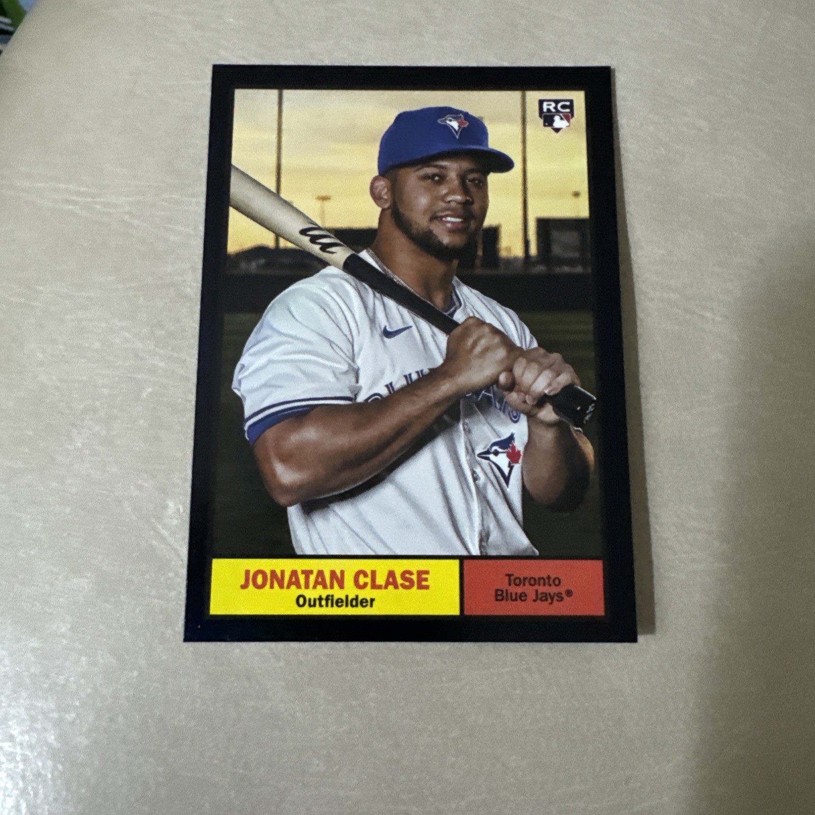 2024 Topps Archives Jonatan Clase Black Foil #39 Toronto Blue Jays 