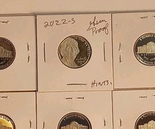 2022 S Jefferson Nickel Proof Frosty Thomas Coin Gem Tom Frost ST ore Pretty HZ