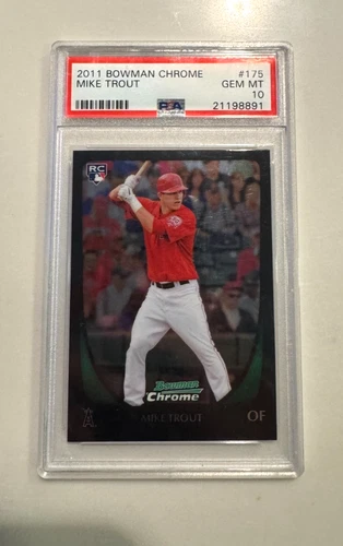 2011 Bowman Chrome Rookie RC Mike Trout #175 PSA 10 GEM MINT