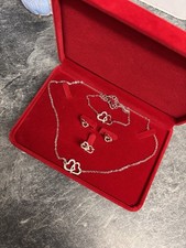 5 Piece Love Heart Silver Jewellery Gift Set
