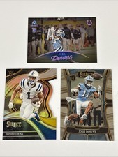 Josh Downs (3) Card RC Lot / Numbered RC & Prizm DieCut RC & Select