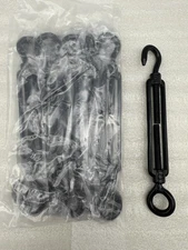 10Pack M6 Turnbuckle Hook and Eye Stainless Steel Cables Wire Turnbuckles Heavy