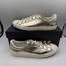 Converse Chuck Taylor Dainty Lucky Ox Shoes Womens Sz 8 Gold Metallic A15448C
