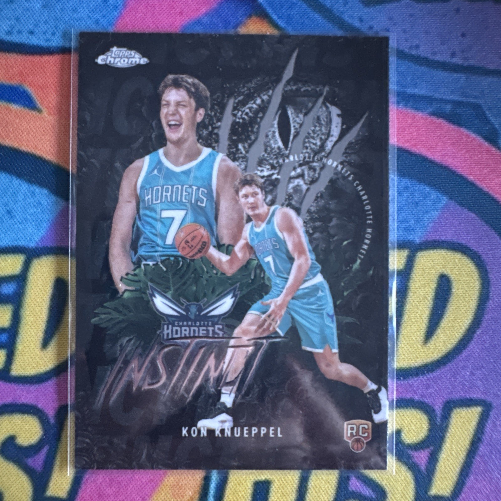 2025 Topps Chrome Kon Knueppel Hornets Instinct Insert (RC)