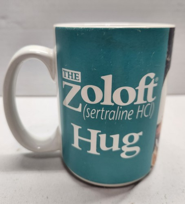 #ad Vintage Zoloft HUG Mug Pharma Promo Coffee Cup Viral Reddit Collectible $95.00