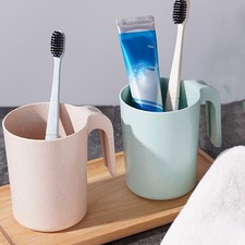 Mouthwash Mug Toothbrush Cup Portable Lightweight Mouthwash Brush Container for