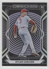 2021 Panini Chronicles Obsidian Electric Etch Purple 91/99 Dylan Carlson #4 04br