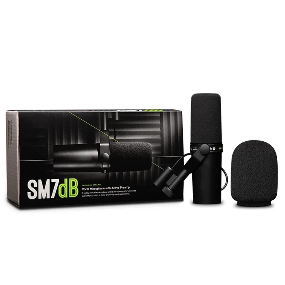 BRANDED Neu Shure SM7dB dynamisches Mikrofon schwarz